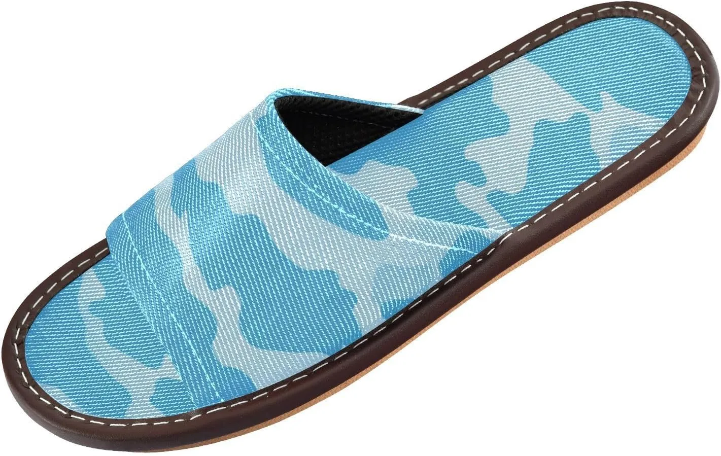 Black Floral Foldable Flip Flops - Dirt-Resistant Travel Shoes | Non-Slip PVC Sole & Cushioned Arch | Compact Packable Design (Classic Monochrome)