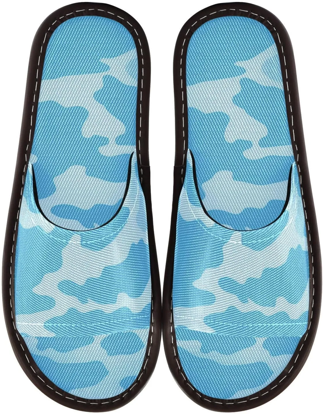 Black Floral Foldable Flip Flops - Dirt-Resistant Travel Shoes | Non-Slip PVC Sole & Cushioned Arch | Compact Packable Design (Classic Monochrome)