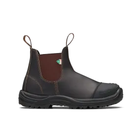 Blundstone 167 - Work & Safety Boot Rubber Toe Cap Stout Brown