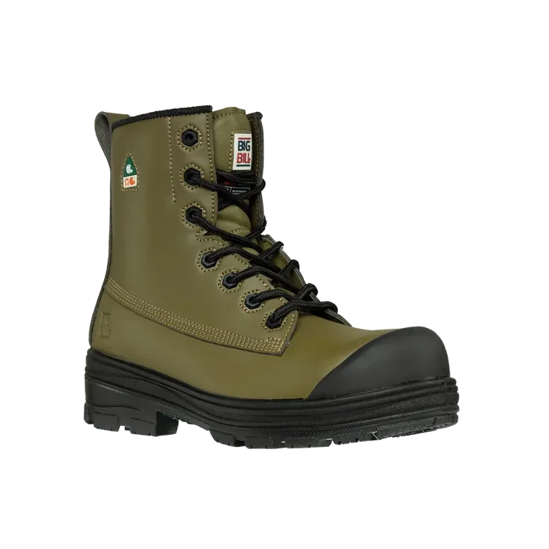Boots - Big Bill Men’s Vegan Metal Free Work Boots 8", BB5240
