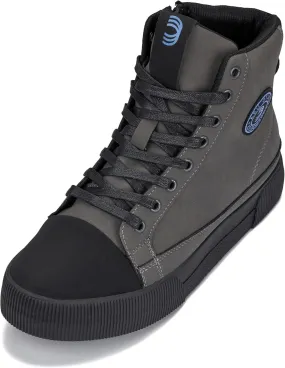 CALTO Men's Invisible Height Increasing Elevator Shoes - Zip-up Cap Toe High Top Sneaker Boots - 2.4 Inches Taller