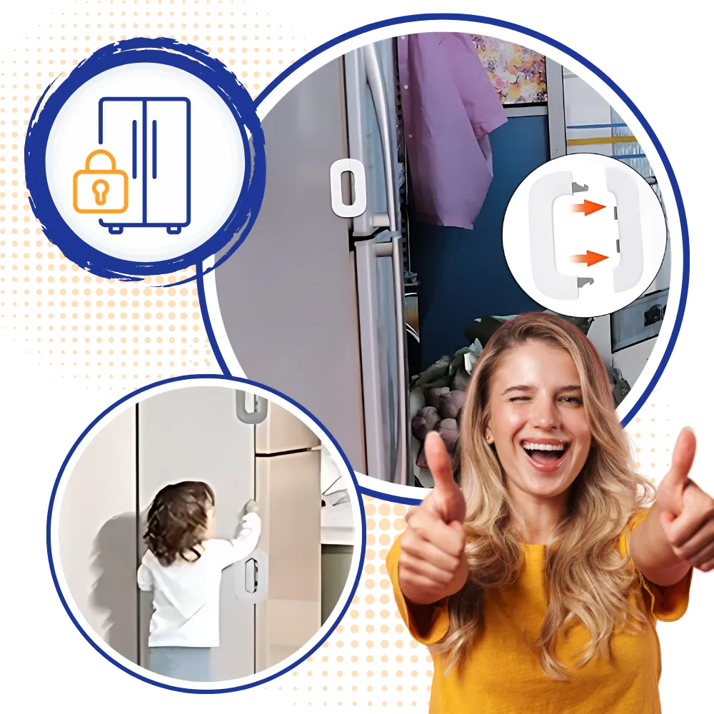 Child Safety Refrigerator Door Lock
