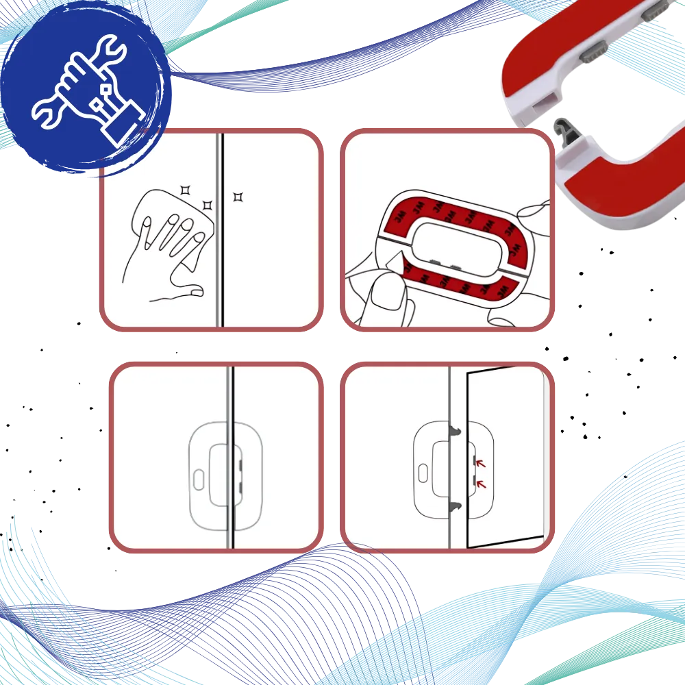 Child Safety Refrigerator Door Lock