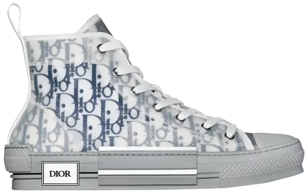 Dior B23 High 'Dior Oblique - Blue Grey' Sneakers