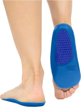 Envelop Gel Insoles for Women, Men & Flat Feet - 3/4 Arch Support Insoles for Plantar Fasciitis, Orthotic Shoe Insoles for Foot Pain Relief