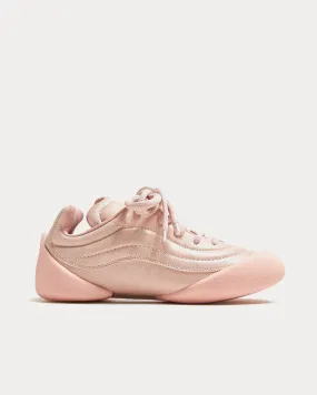 Flexion Crackled Leather Pink Low Top Sneakers