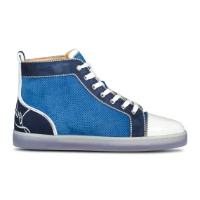 'Fun' High Top Sneakers Navy