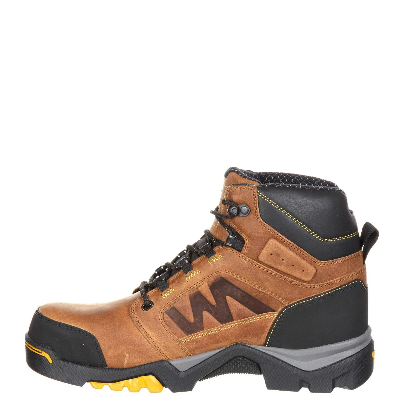 Georgia Men's 6" Amplitude Composite Toe Waterproof Work Boot - Trail Crazy Horse GB00129