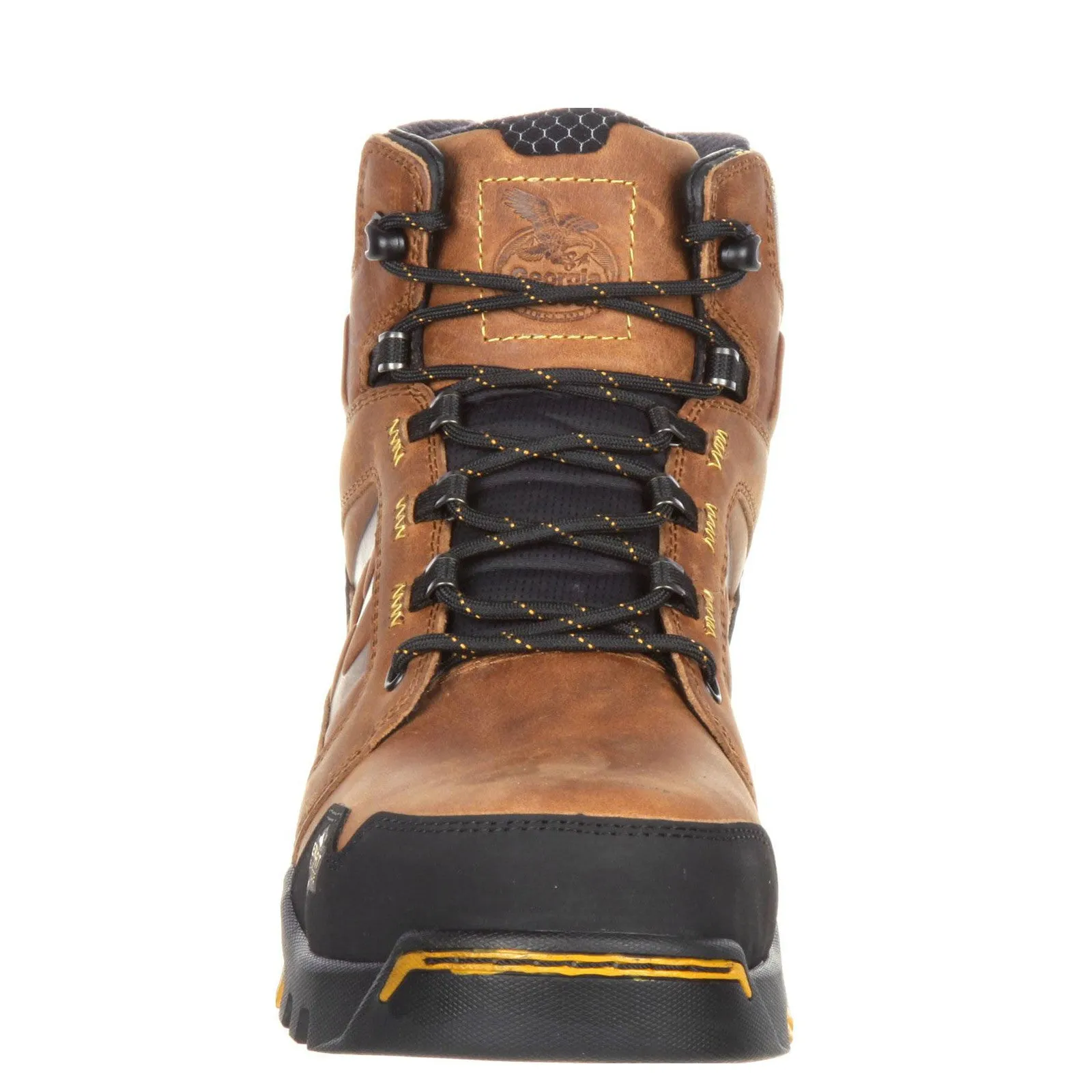 Georgia Men's 6" Amplitude Composite Toe Waterproof Work Boot - Trail Crazy Horse GB00129