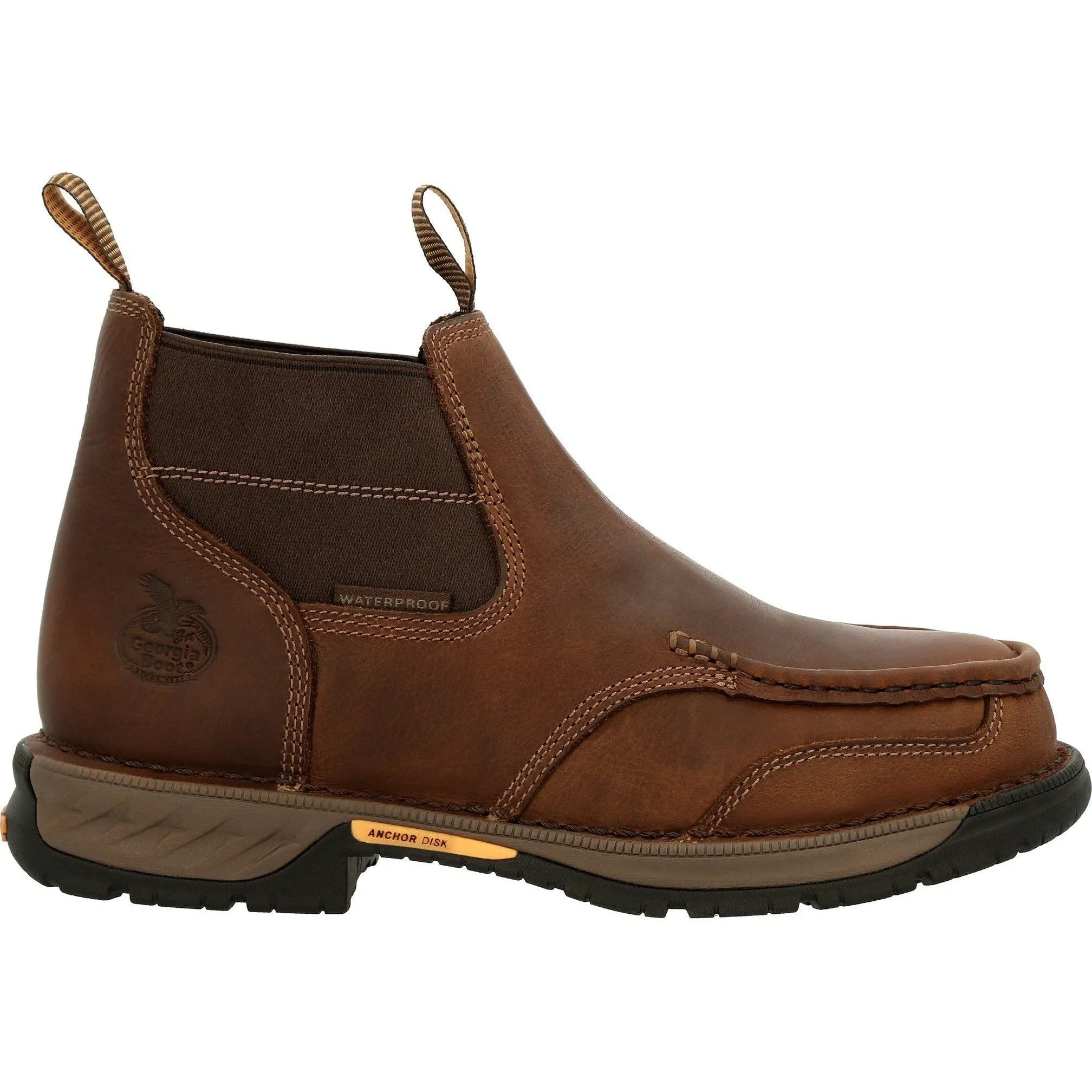 Georgia Men's Athens 360 5" Steel Toe Waterproof Work Boot - Brown - GB00440