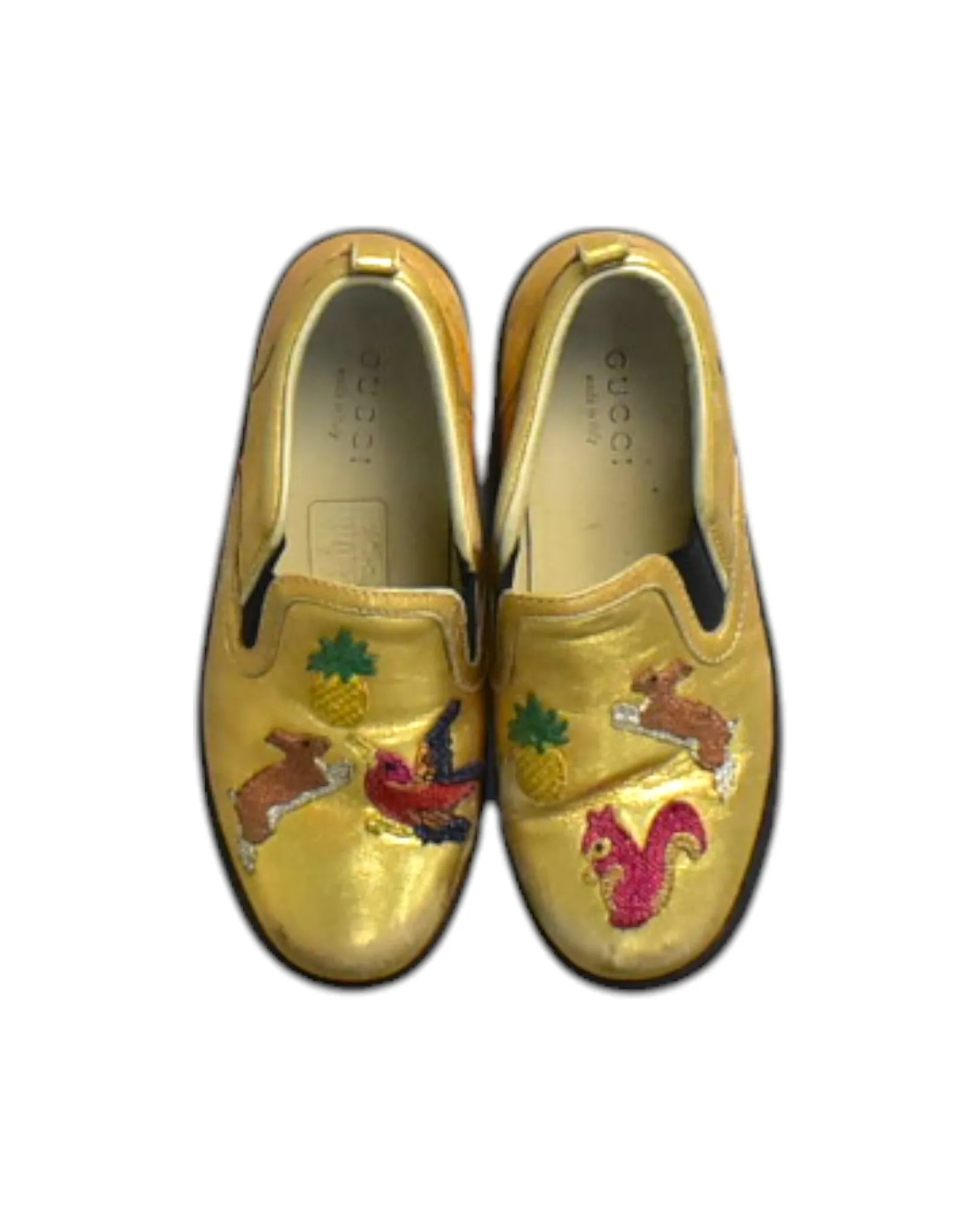 Gucci Pineapple Slip Ons EU29