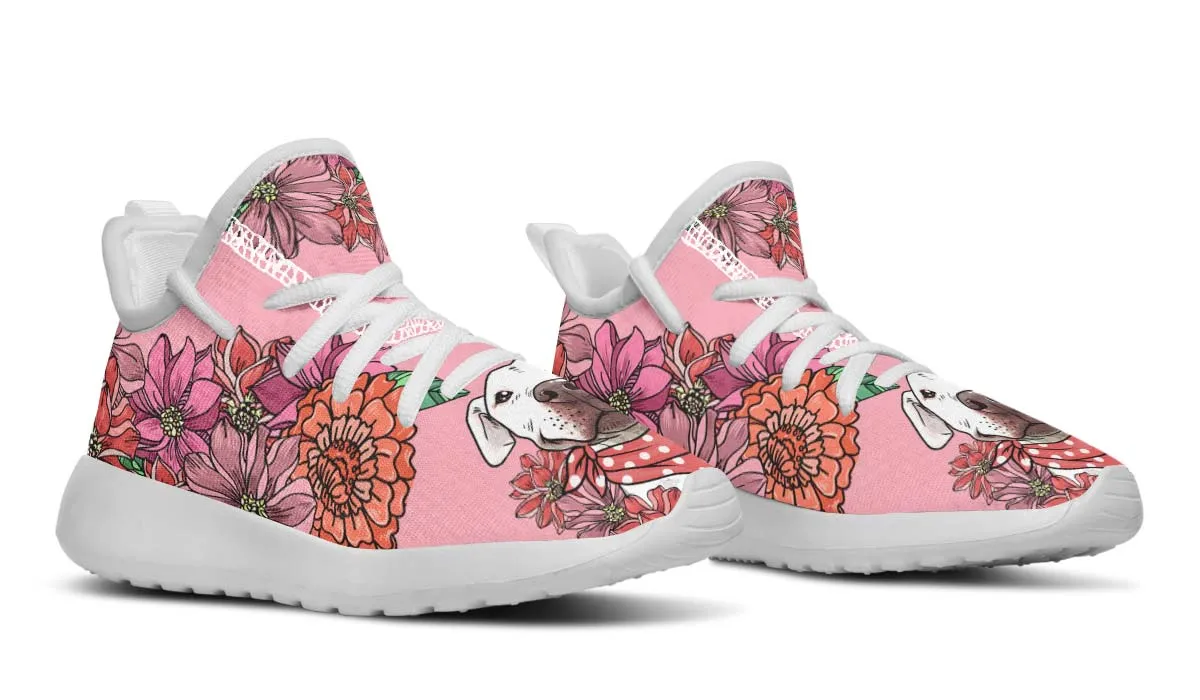 Illustrated Pitbull Kids Sneakers