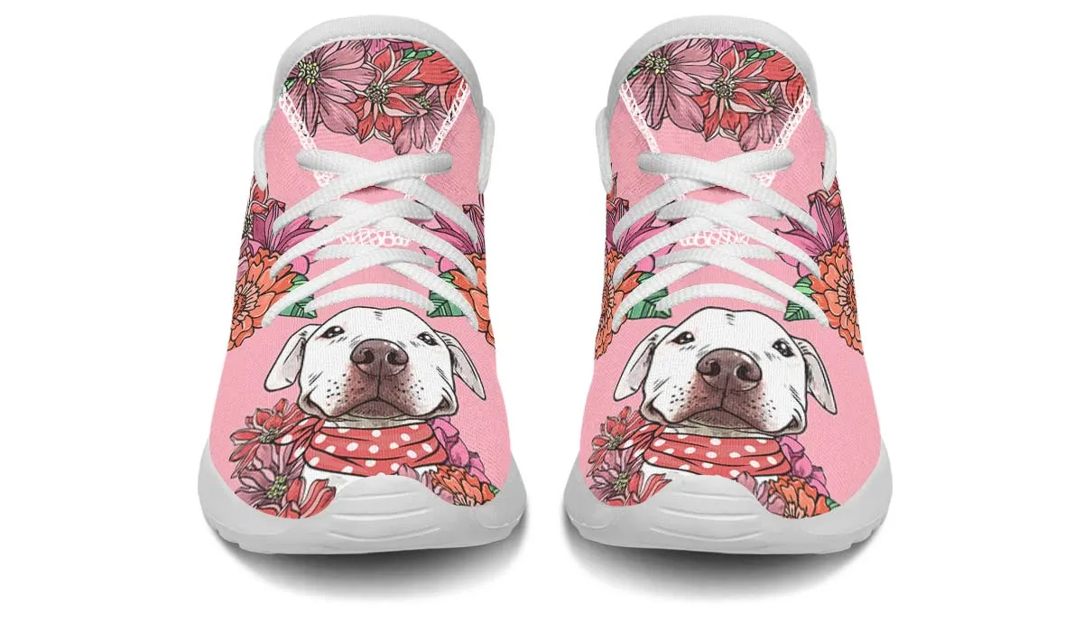 Illustrated Pitbull Kids Sneakers