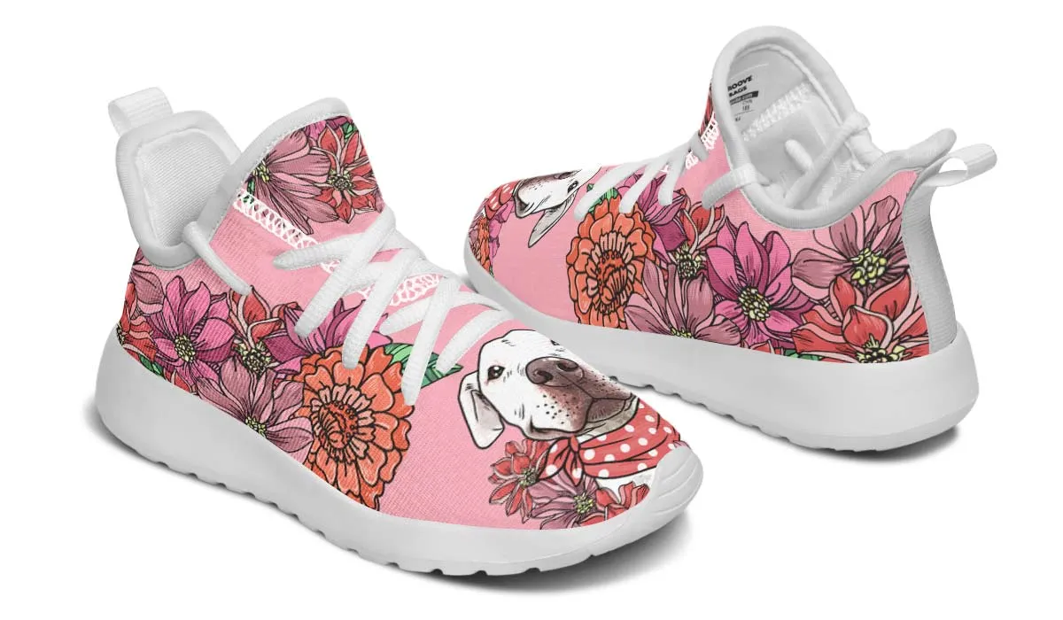 Illustrated Pitbull Kids Sneakers