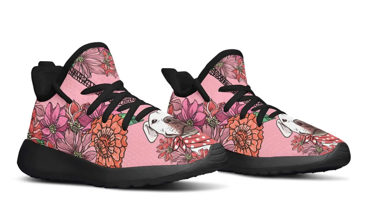 Illustrated Pitbull Kids Sneakers