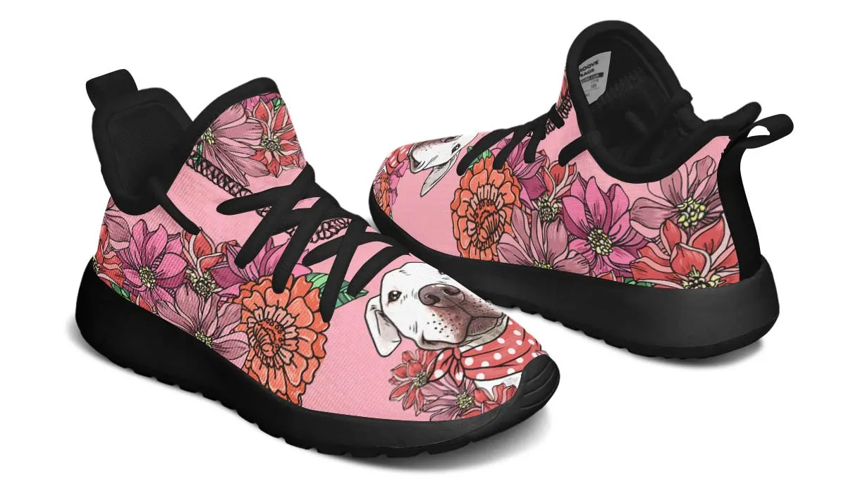 Illustrated Pitbull Kids Sneakers