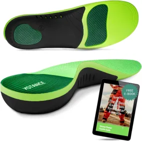 Insoles for Shoes and Work Boots | Plantar Fasciitis Relief and Arch Support | Orthotic Inserts for Men and Women | Relieve Foot Pain | Anti-Fatigue Good for 200  lbs (5-6.5 Women)