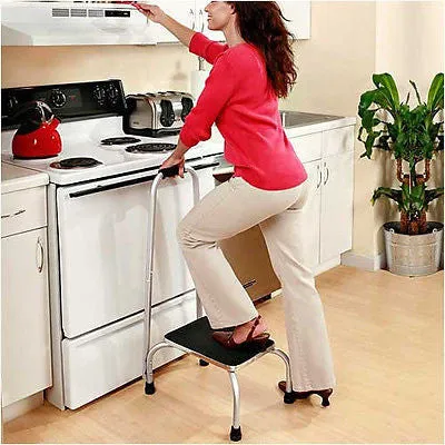 Kitchen Step Stool with Hand Rail