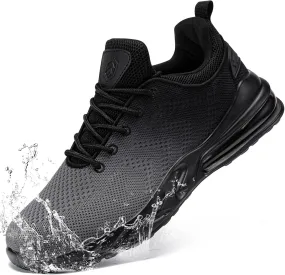 LARNMERN Mens Non Slip Work Shoes Slip On Water Resistant Walking Sneakers Zapatos Trabajo Waterproof Food Service Chef Kitchen