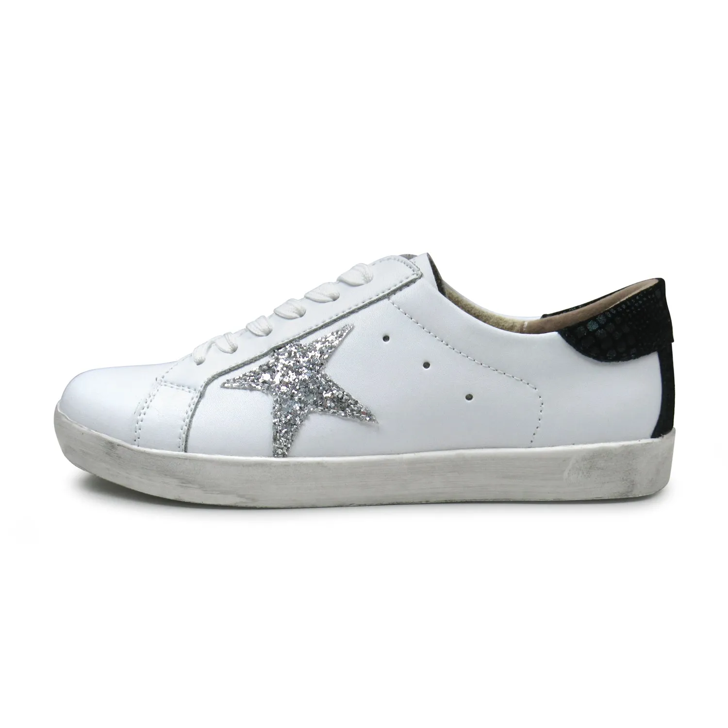 LITTLE EMPRESSES // LCG-1-WHT-SLV SNEAKERS