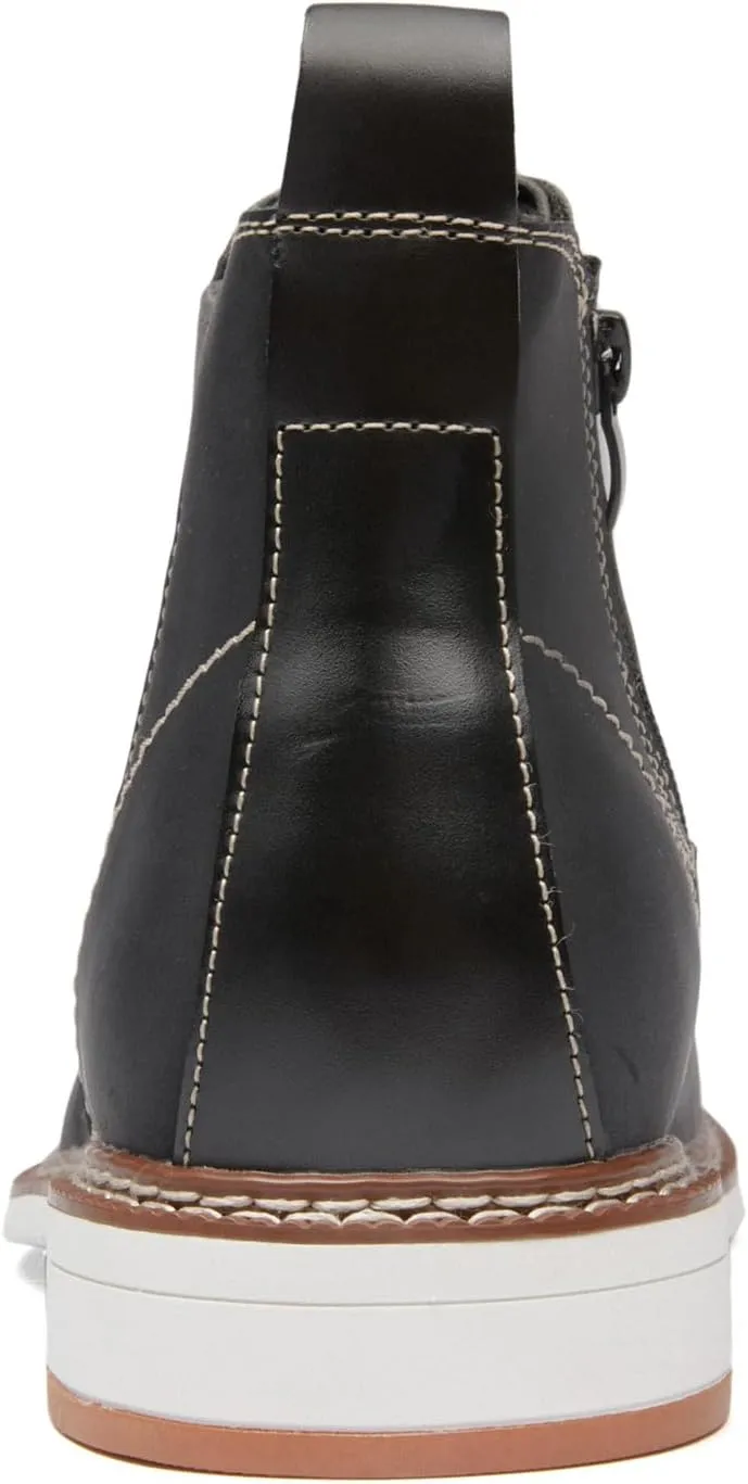 Men's Chelsea Boots Casual Chukka Ankle Boots Side Zipper Clouser Elastic Dress Boots Work Shoes for Men.