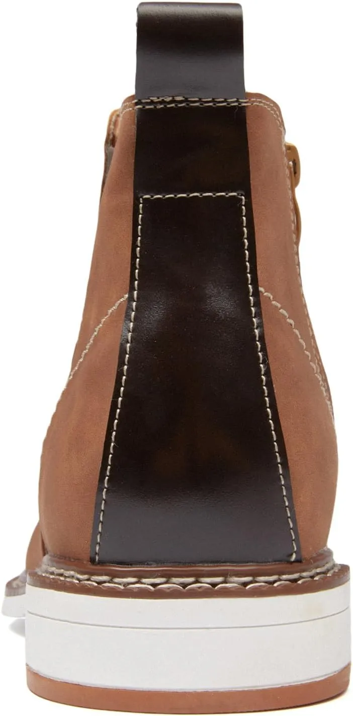 Men's Chelsea Boots Casual Chukka Ankle Boots Side Zipper Clouser Elastic Dress Boots Work Shoes for Men.
