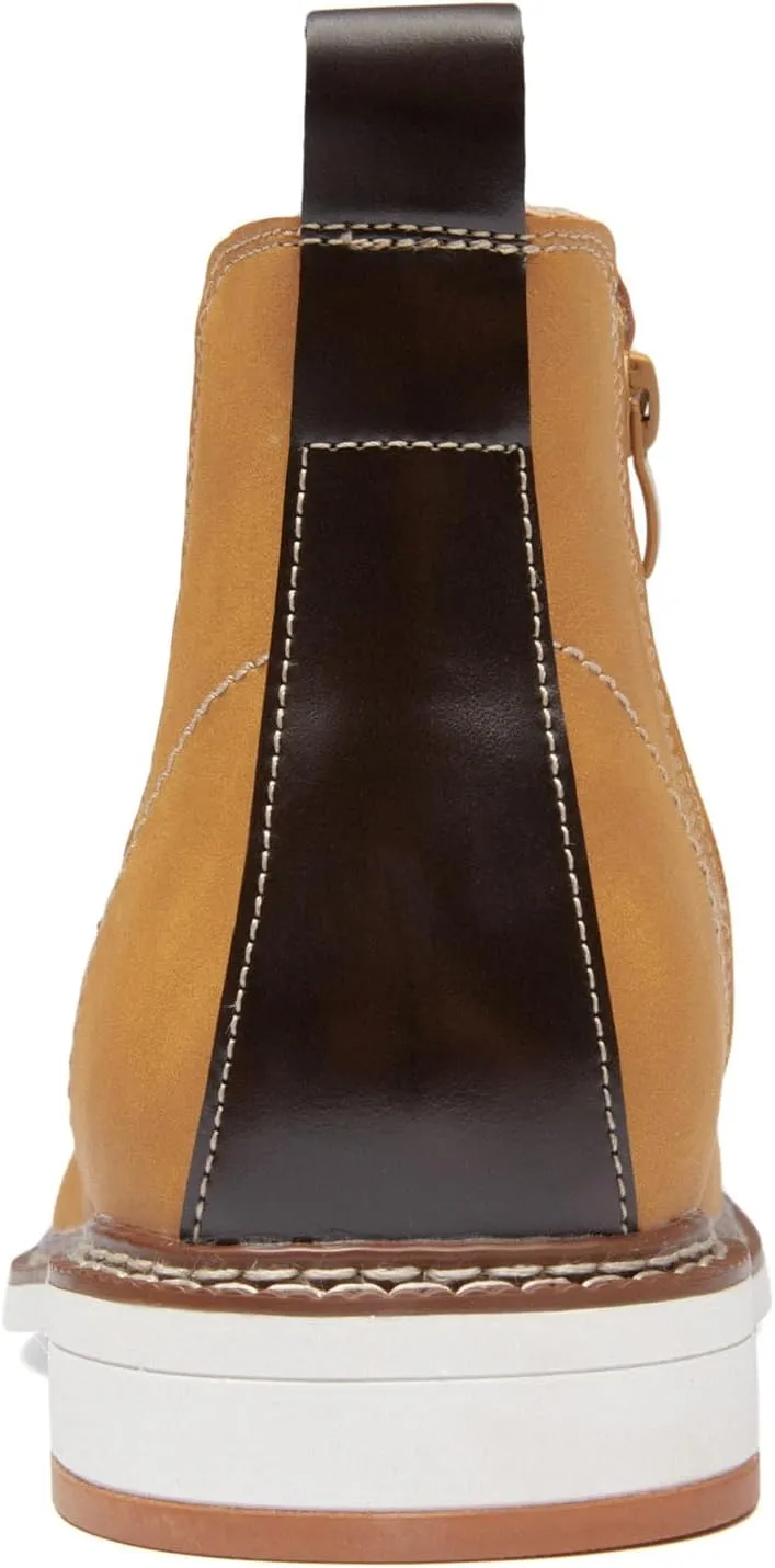 Men's Chelsea Boots Casual Chukka Ankle Boots Side Zipper Clouser Elastic Dress Boots Work Shoes for Men.