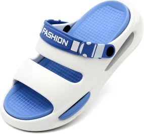 Men's Slide Sandals Indoor and Outdoor, Casual Platform Slide Sandals for Men Spring Summer, Lightweight Comfortable Cushioned Open Toe Men’s Slippers Shoes