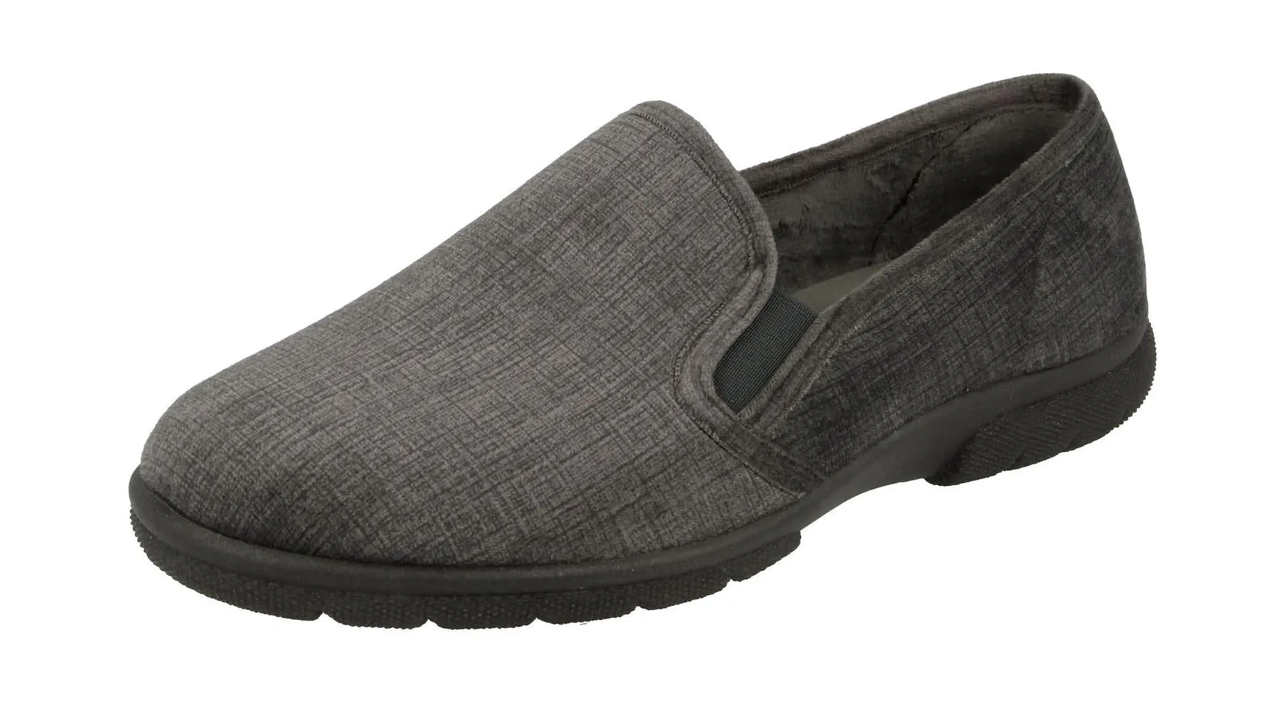 Men'S Slippers / House Shoes (Kendal)2V Wide Fit By Db Shoes in Grey