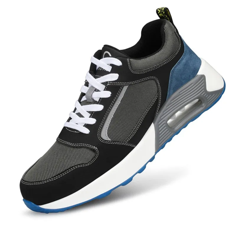 New Staleneus Work Shoes Steel Toe Cap Patchwork Men Safety Sneakers Cozy Air Cushion Indestructible Boots Male Footwear