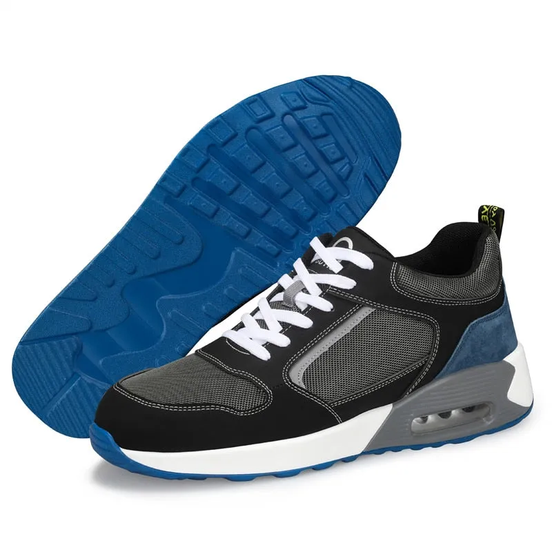 New Staleneus Work Shoes Steel Toe Cap Patchwork Men Safety Sneakers Cozy Air Cushion Indestructible Boots Male Footwear