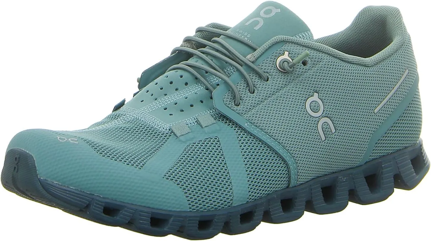 On Running Mens Cloud Monochrome Textile Synthetic Sea Trainers 9 US