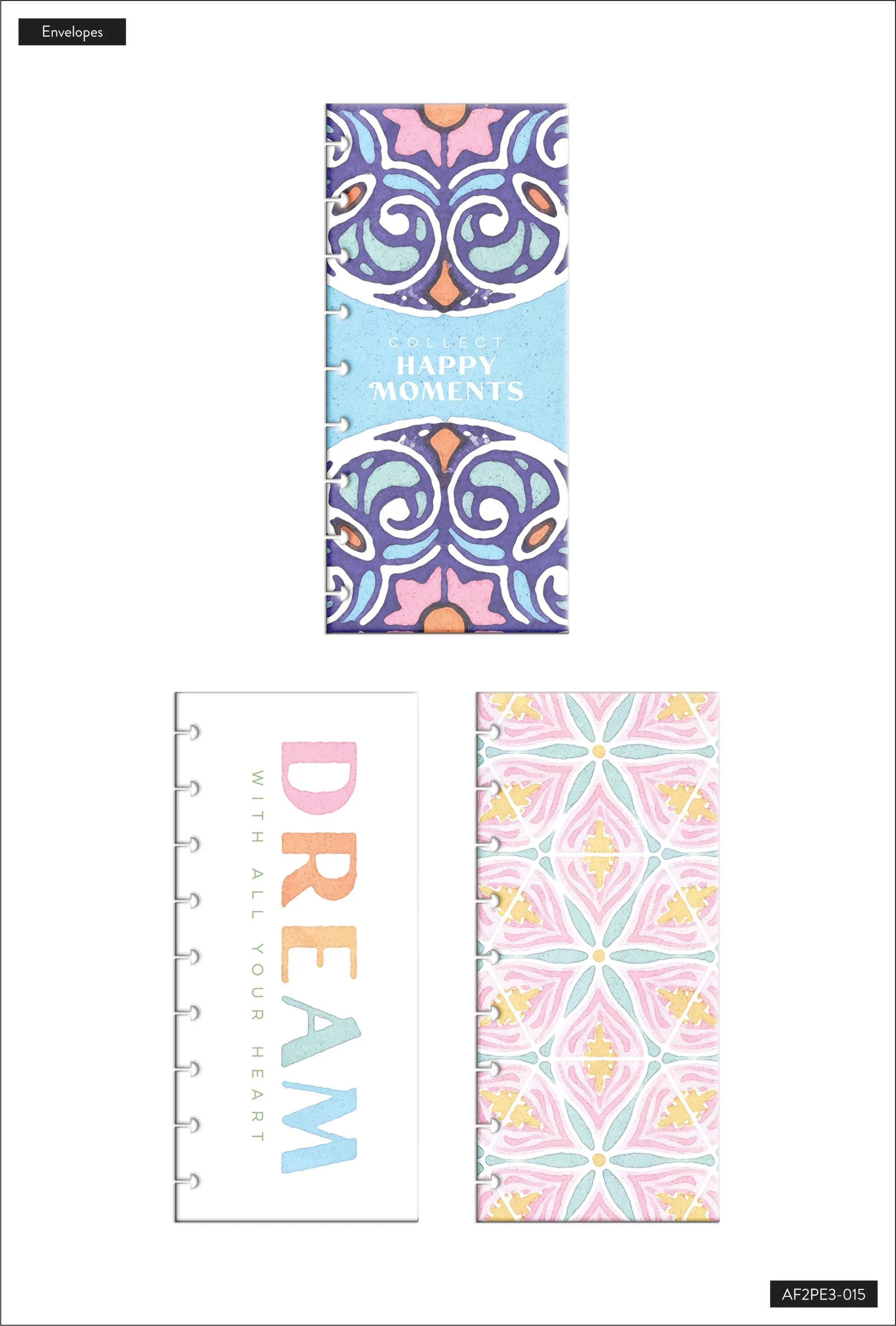 Playful Tile Envelopes - 3 Pack