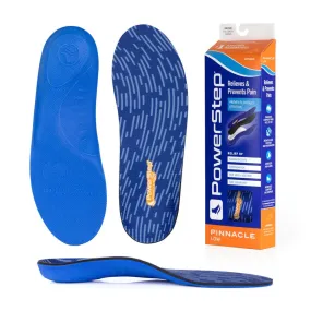 PowerStep Pinnacle Low Insoles – Designed for Low Arches and Overpronation Relief