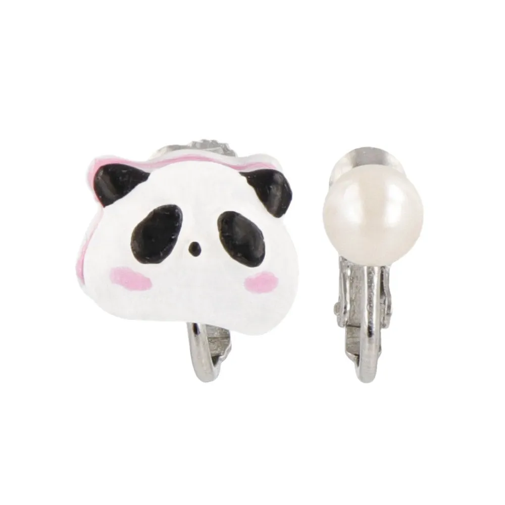 Puffy Panda Asymetrical Clip Ons