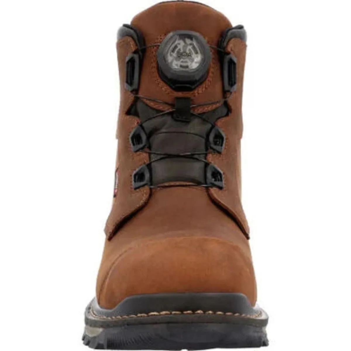 Rocky Rams Horn Men's Composite Toe Waterproof Work Boots Rkk0390 In Brown