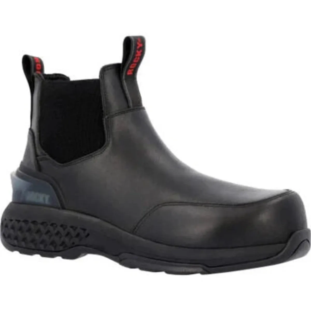 Rocky Station Slip-on Men's Composite Toe Boots Rkd0114 In Black