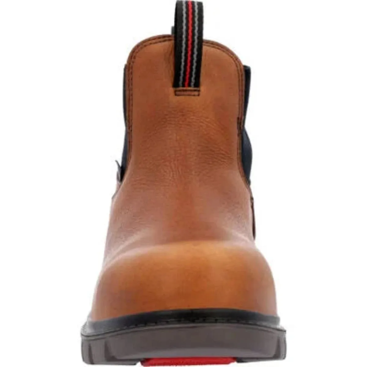 Rocky Usa Worksmart Men's Waterproof Composite Toe Work Chelsea Boots Rkk0400 In Brown