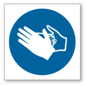 Sanitise hands symbol