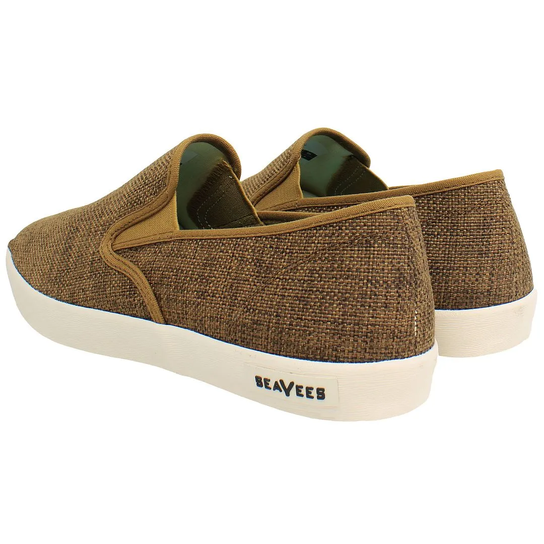 Seavees Baja Raffia Mens Brown Plimsolls