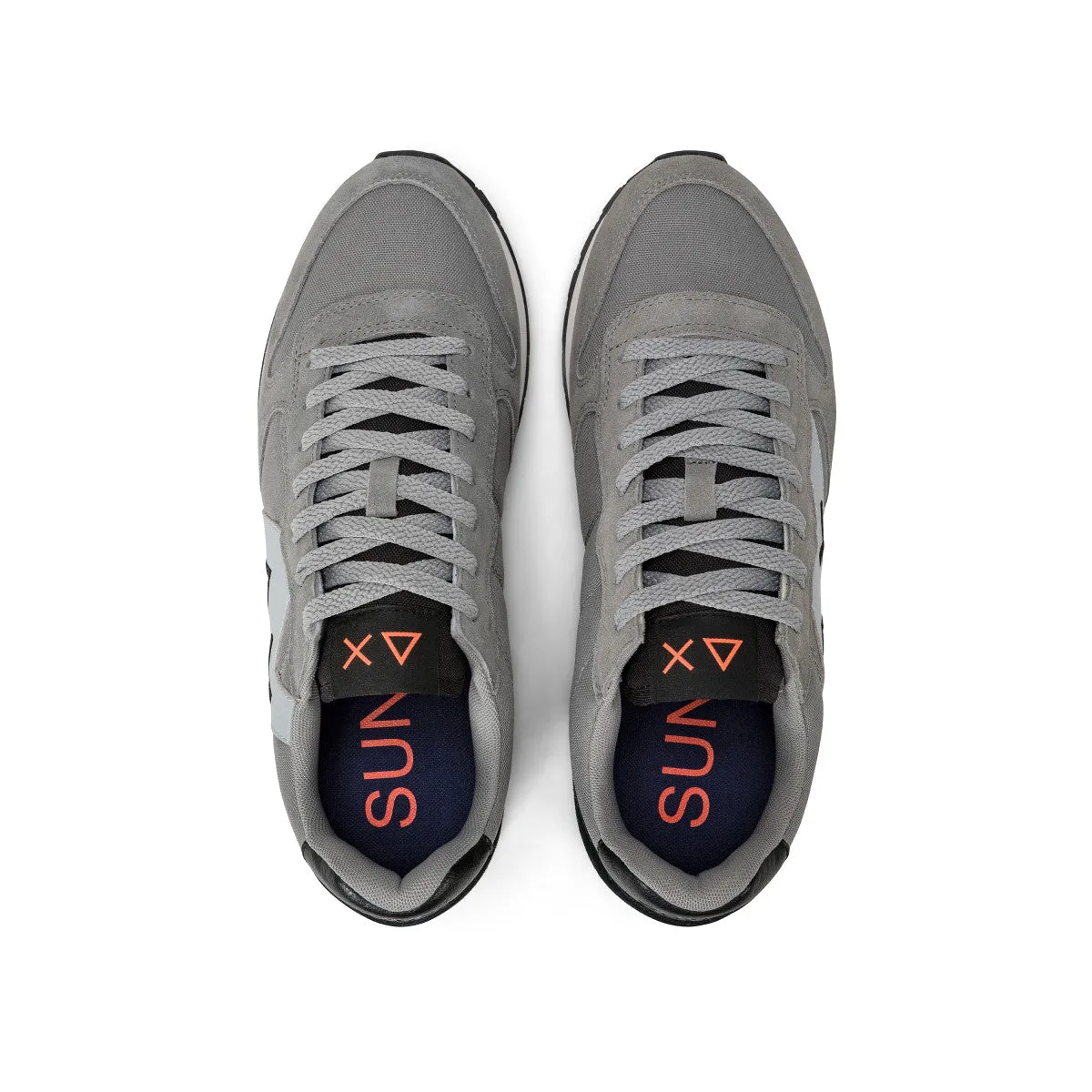 SUN68 JAKI SOLID MEDIUM GREY SNEAKERS FOR MEN