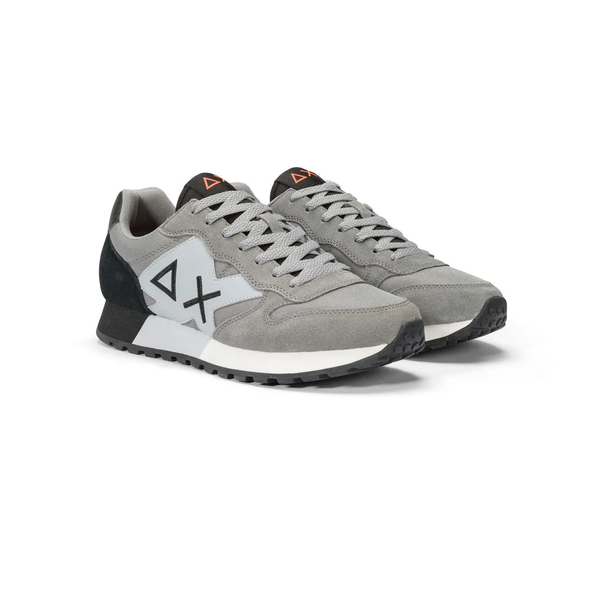 SUN68 JAKI SOLID MEDIUM GREY SNEAKERS FOR MEN