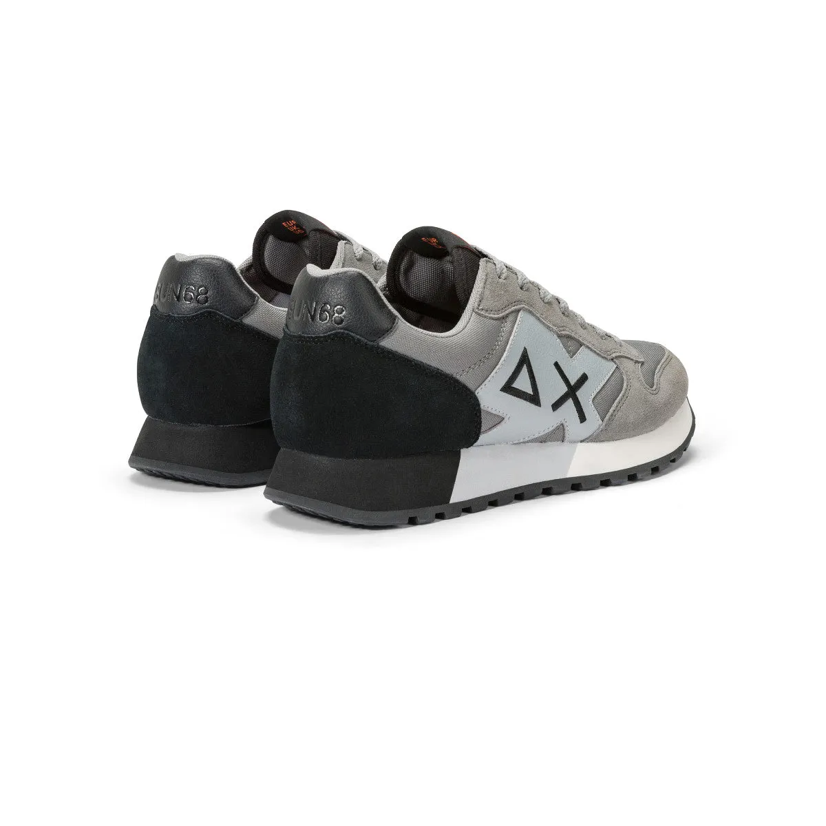 SUN68 JAKI SOLID MEDIUM GREY SNEAKERS FOR MEN