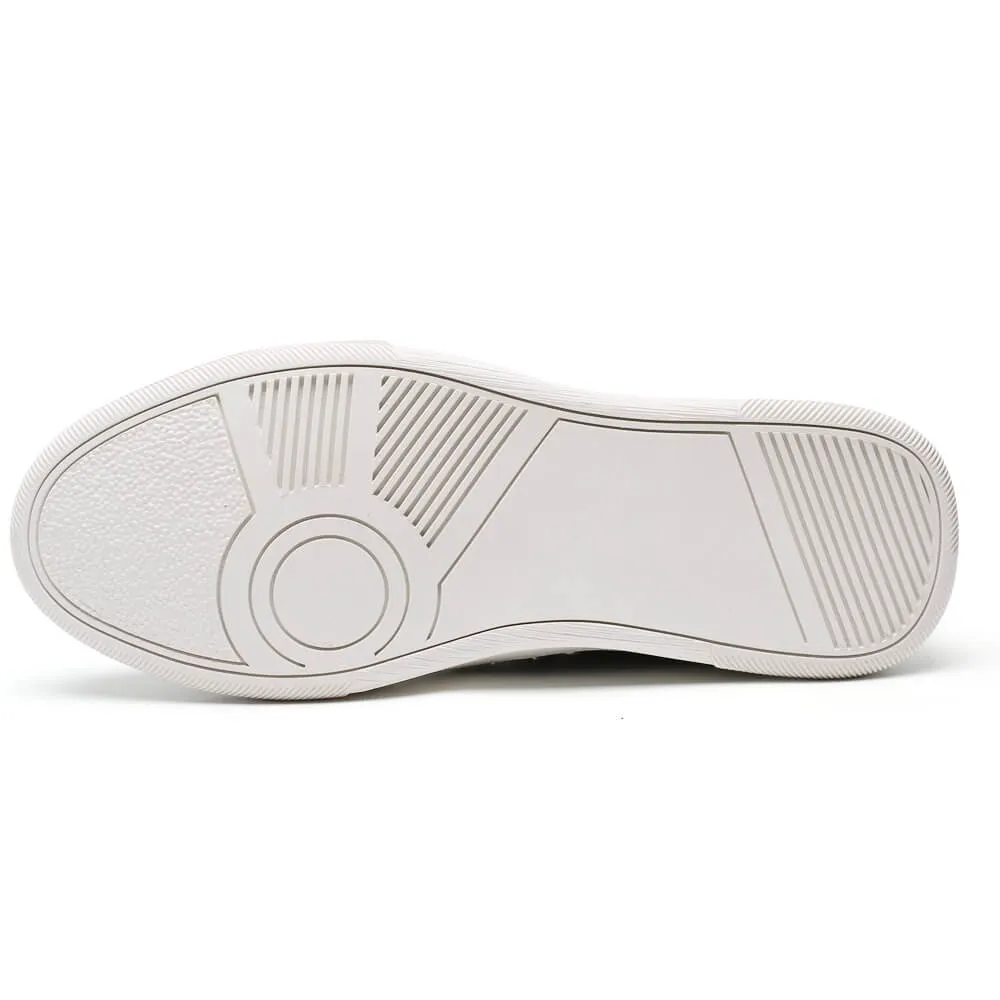 This item only ships to Europe - 5CM / 1.95 Inches CMR CHAMARIPA White Elevation Sneakers for Men