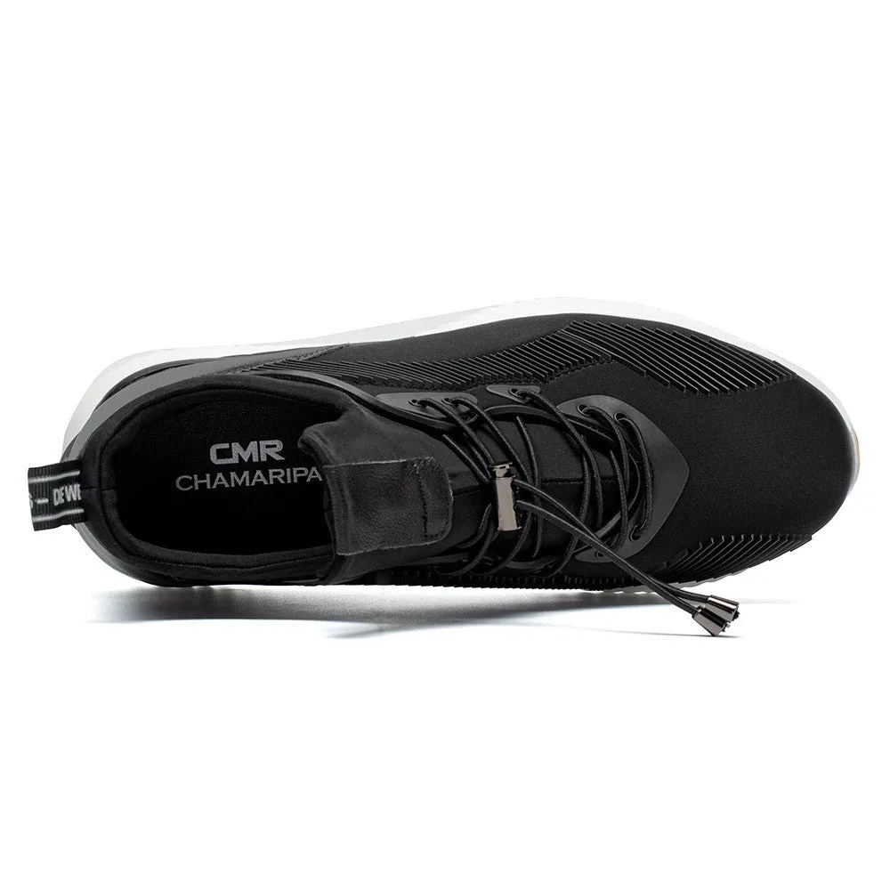 This item only ships to Europe - 7CM / 2.76 Inches CMR CHAMARIPA Black Height-Boosting Sneakers