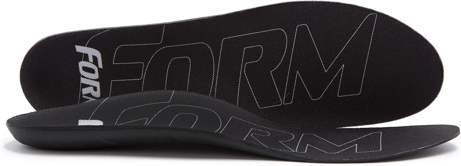 Ultra-Thin Plantar Fasciitis Insoles Designed for Comfort & Maximum Pain Relief, Ideal for Dress Shoes & Boots | Black (Men's 13-13 1/2)