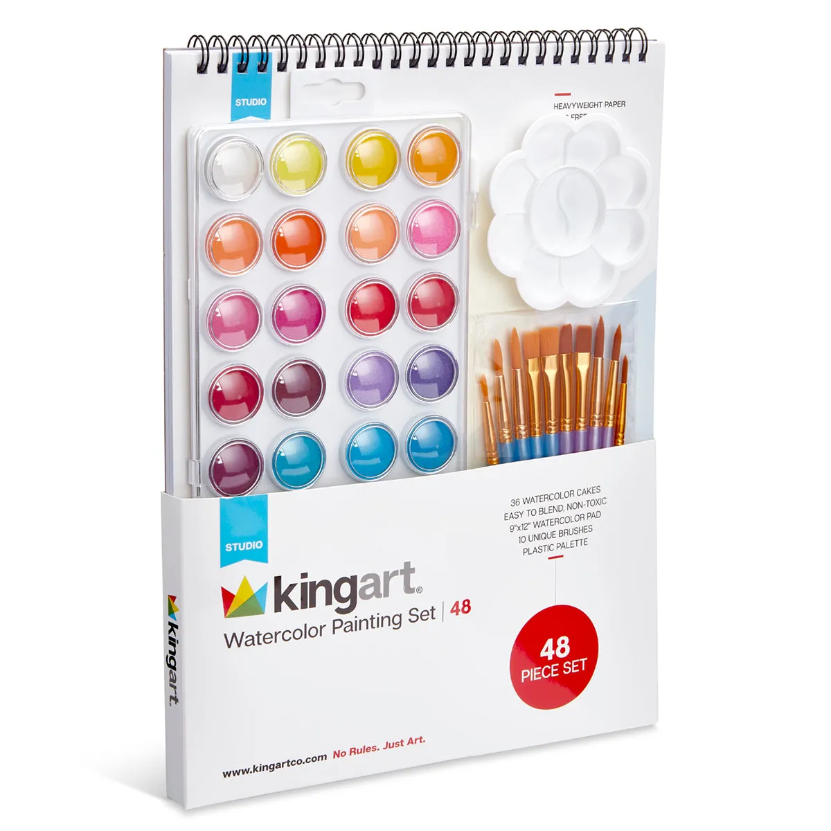 Watercolor Paint Set 48 pc