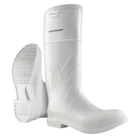 White Boots, PVC, Steel Toe, Size 10, Puncture Resistant Sole