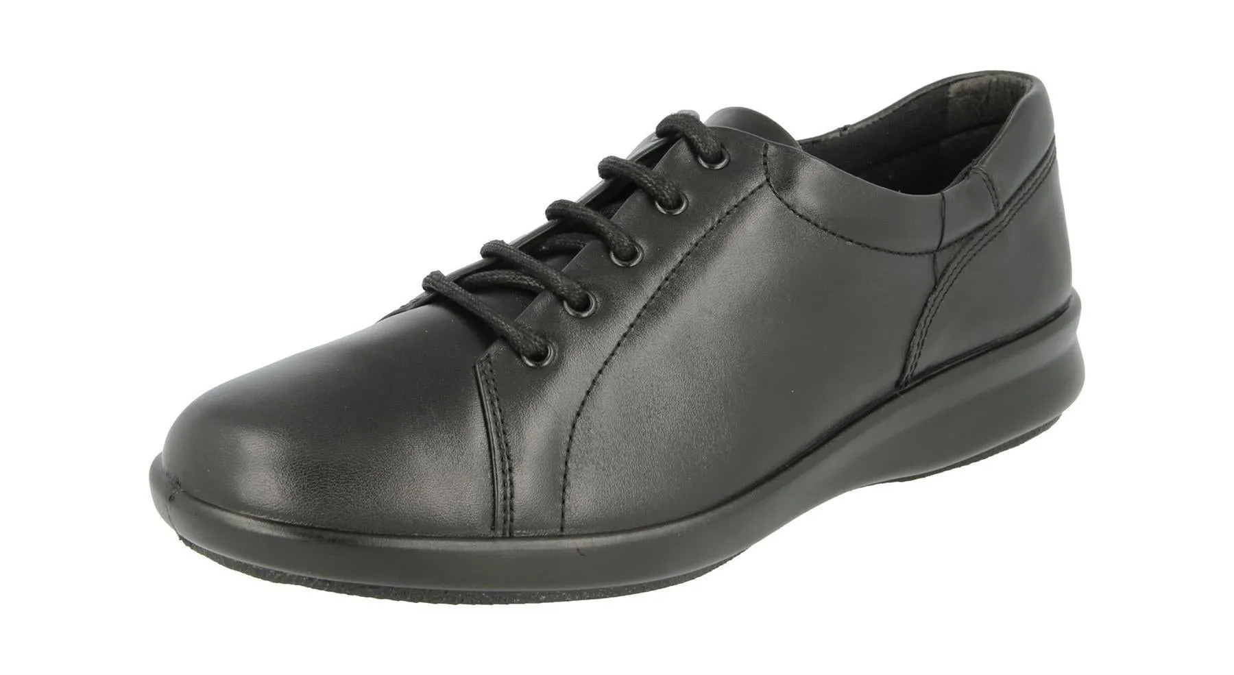 Womens (Phoebe) 2E Wide Fit By Db Shoes in Black Leather