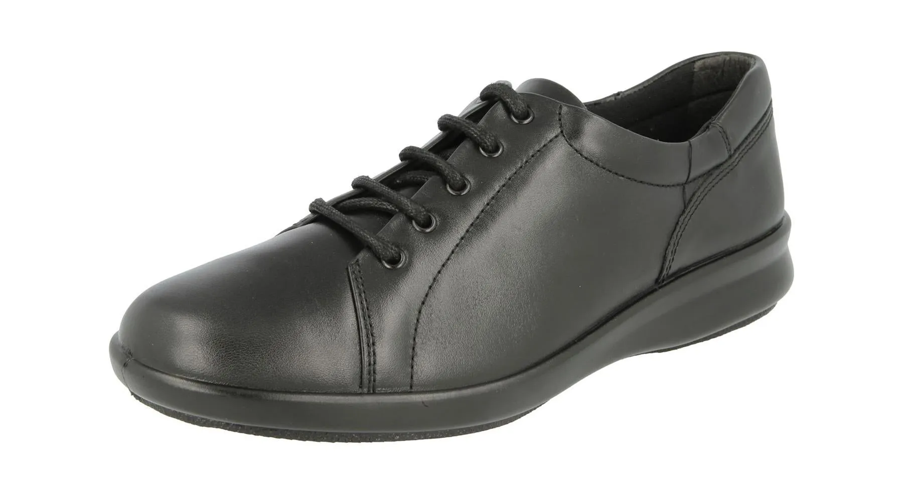Womens (Phoebe) 2E Wide Fit By Db Shoes in Black Leather
